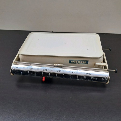 Soehnle vintage metal kitchen scale up to 10kg, retro decorative