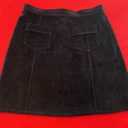 Versace Jean Couture skirt like new, black velvet, size M