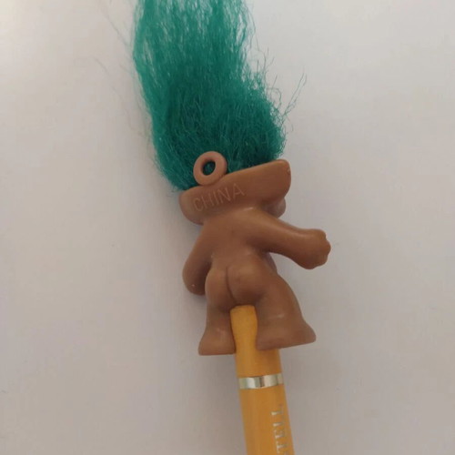 Set of 3 Used Vintage Wish Trolls Orange, Green, and Purple