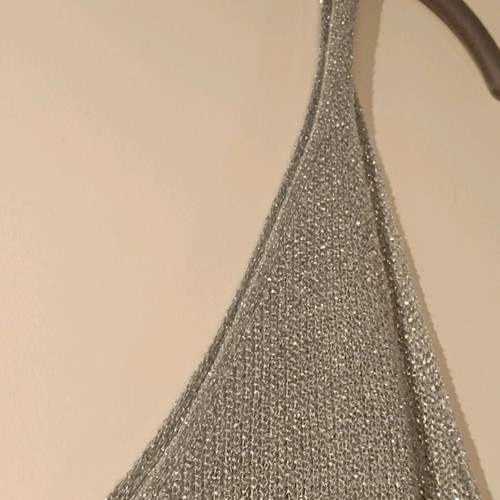Cotton tank top silver like new, size S