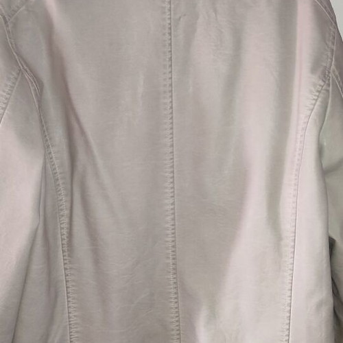 Men's jacket imitation leather XL like new, white