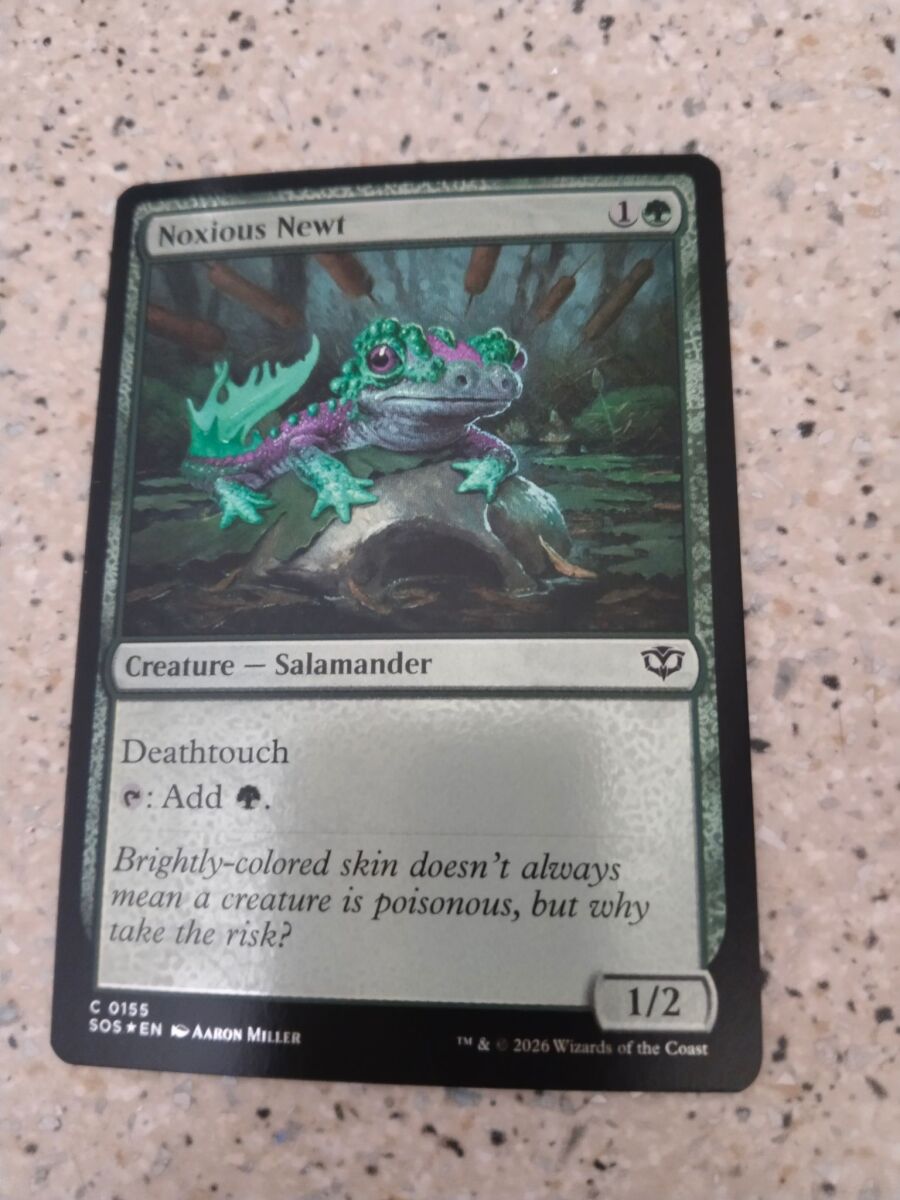 Magic the Gathering Noxious Newt foil new - € 0,60 - Vendora.cy