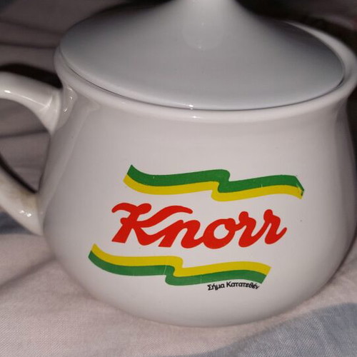 Vintage Knorr Soup Mug with Lid like new, 1980s promotional
