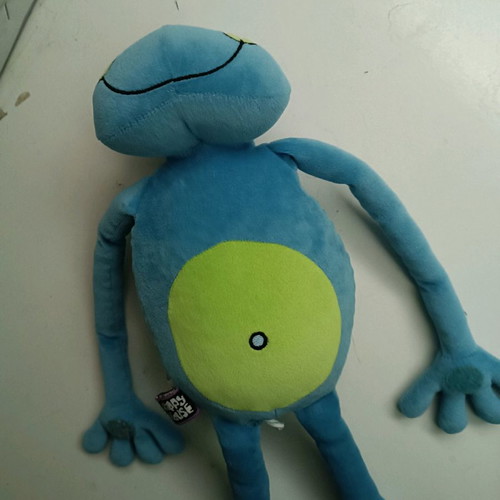 Plush frog used