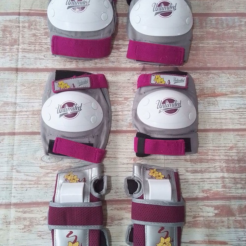 Unlites Kids Protection Set for Bicycle and Roller Skating Rider XS like new
