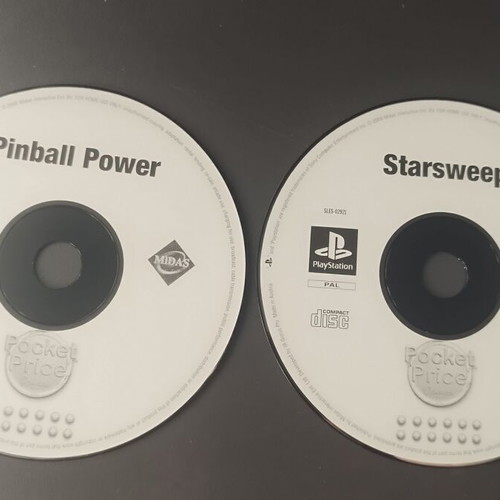Sony PlayStation 1 παιχνίδια Pinball Power και Starsweep μεταχειρισμένα, πακέτο 2