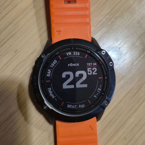 Garmin Fenix 6X Sapphire Carbon Gray 51mm like new multisport GPS smartwatch