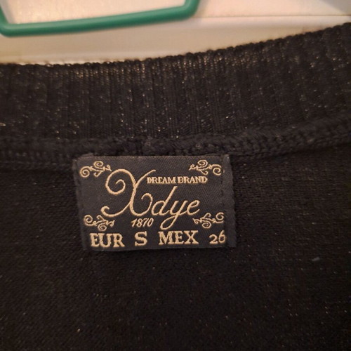 Cropped black shiny cardigan H&M like new, size S