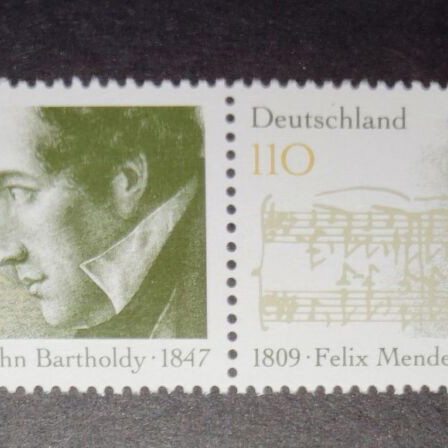 Mendelssohn stamp series Germany 1997 unsealed