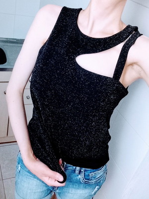 BSB Sleeveless Top Black like new, Size S