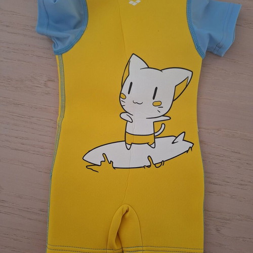 Arena kids' thermal swimsuit new, yellow for 1 year old