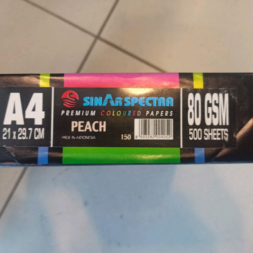 A4 paper 500 sheets peach color new
