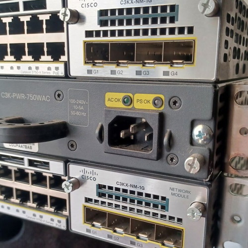 Cisco Catalyst 3750X 24 & 48 POE switches used with Cisco C3KX NM 1G