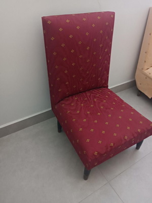 Living room chairs used, set of 2 with covers, vintage style