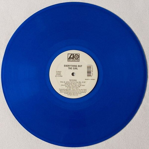 Everything But The Girl Missing blue transparent vinyl new, electronic