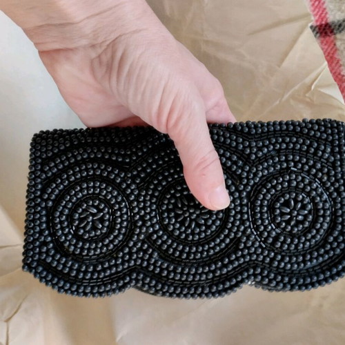 Handbag like new, black with unique design