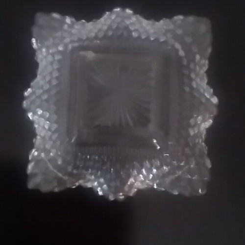Square vintage dessert plates like new, set of 6 pieces