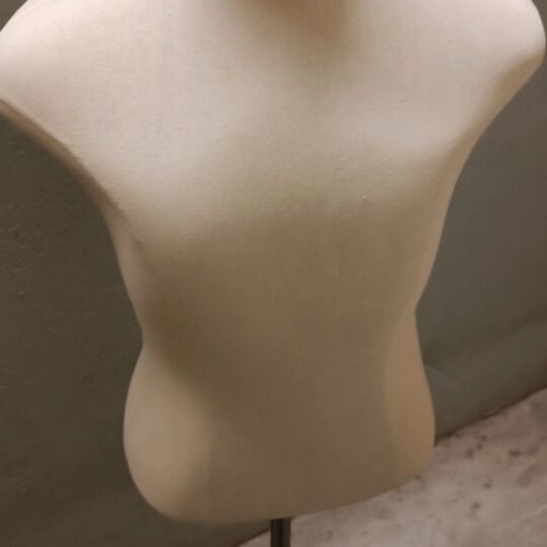 Sewing Bust Used With Metal Base And Wheels