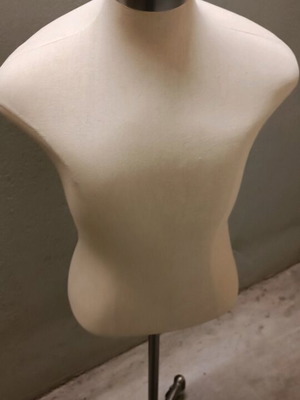 Sewing Bust Used With Metal Base And Wheels