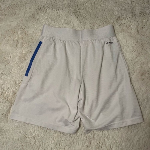 Real Madrid football shorts new, white with zippered pockets