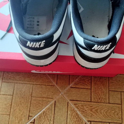 Nike Dunk Low sneakers used, size 41, black and white