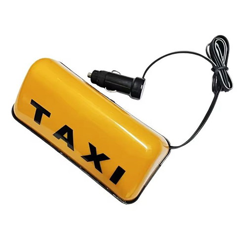 Taxi light sign new, ABS, yellow or white