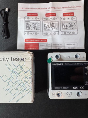 Sinotimer DDS6619 Wifi Single-Phase Voltage Monitor New
