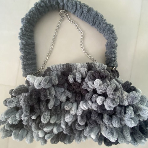 Handmade Puffy Shoulder Bag large, like new