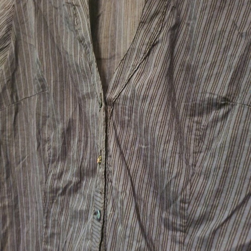 Thin shirt with black stripes and V neckline like new