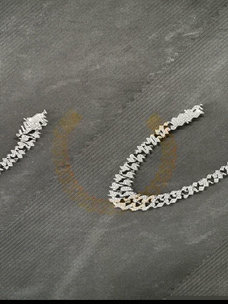 Iced out Cuban Bracelet 20cm Βραχιόλι