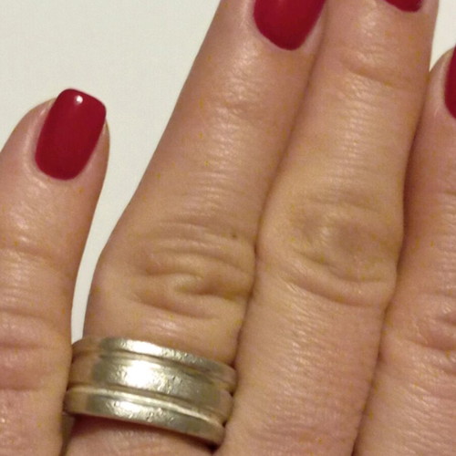 Silver ring 925 new, size 54