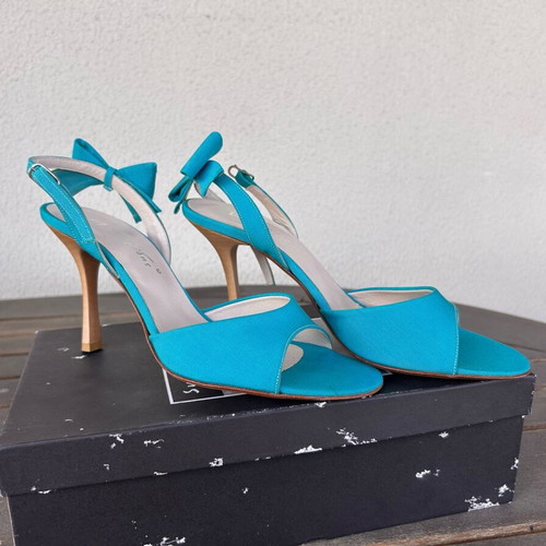Turquoise high-heeled sandals Petridis new, size 40