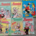 Popeye comic used, collectible pack