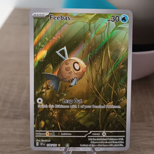 Feebas Illustration Rare Surging Sparks Pokémon TCG card new
