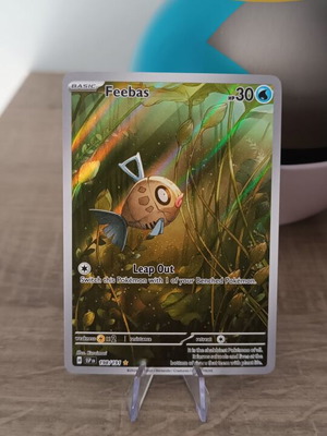 Feebas Illustration Rare Surging Sparks Pokémon TCG card new