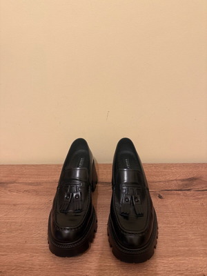 Fratelli Rossetti leather loafer black like new, size 37