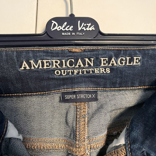 Τζιν American Eagle μεταχειρισμένο, καμπάνα, μέγεθος small, μπλε