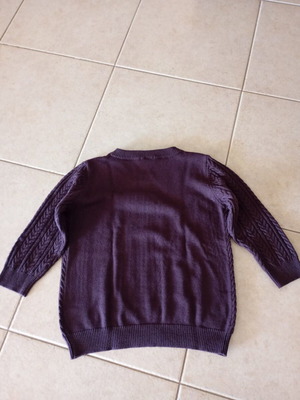 H&M knitted sweater size M, like new, purple, three-quarter sleeves
