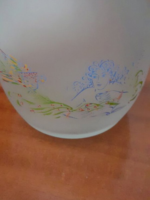 Stathopoulos collectible pitcher like new with painted imprint