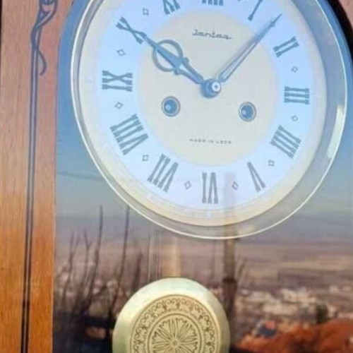 Vintage Russian wall clock used, analog