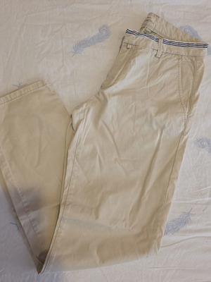 Zara men's pants beige size L like new fabric