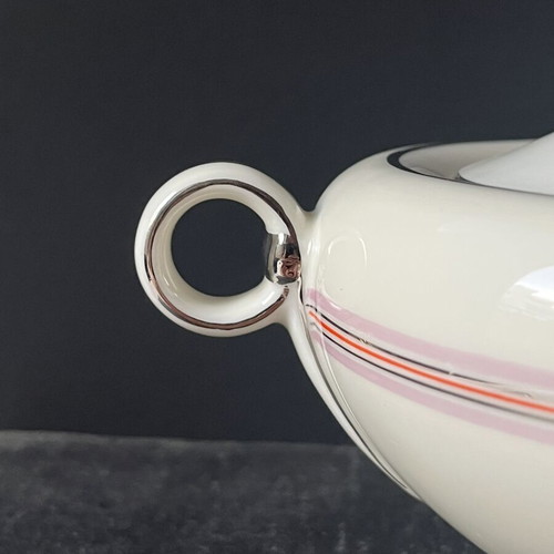 Vintage Porcelain Sugar Bowl Pirkenhammer like new, Art Deco style
