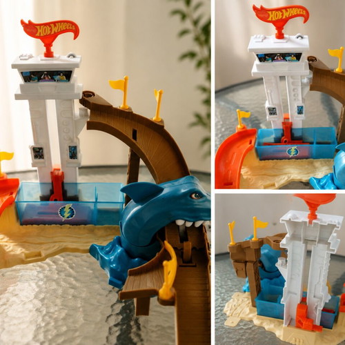 Hot Wheels Color Changers Shark Racetrack used with color shift zones