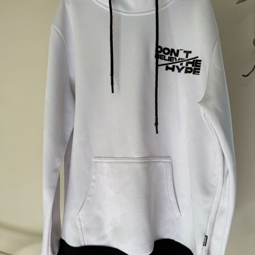 Inside unisex hoodie used, size XL, white and black