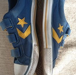 Converse παιδικά αθλητικά μεταχειρισμένα, μέγεθος 37, μπλε και κίτρινα
