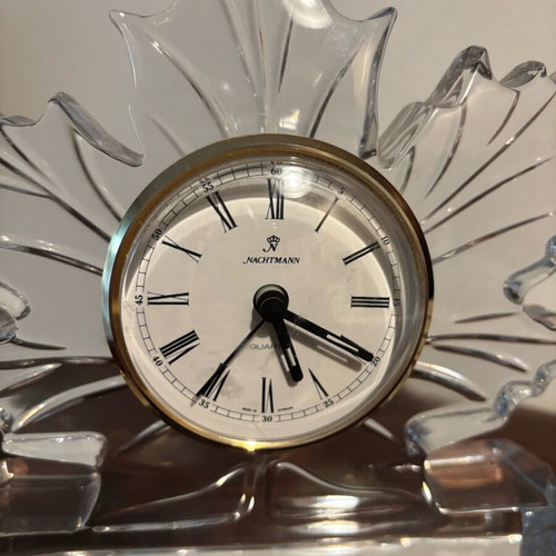 Crystal clock Nachtmann like new