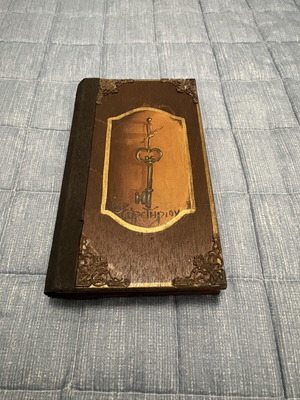 Vintage Handmade Wooden Phone Directory new condition