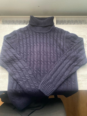 Alcott men's turtleneck sweater navy blue XL like new
