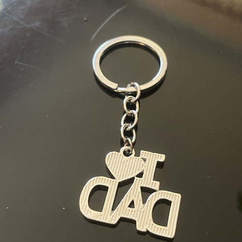 I Love Dad Metal Keychain new gift for dad