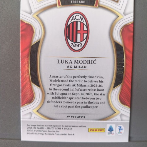 Panini Serie A Select Luka Modric Jade Dragon Scale card like new